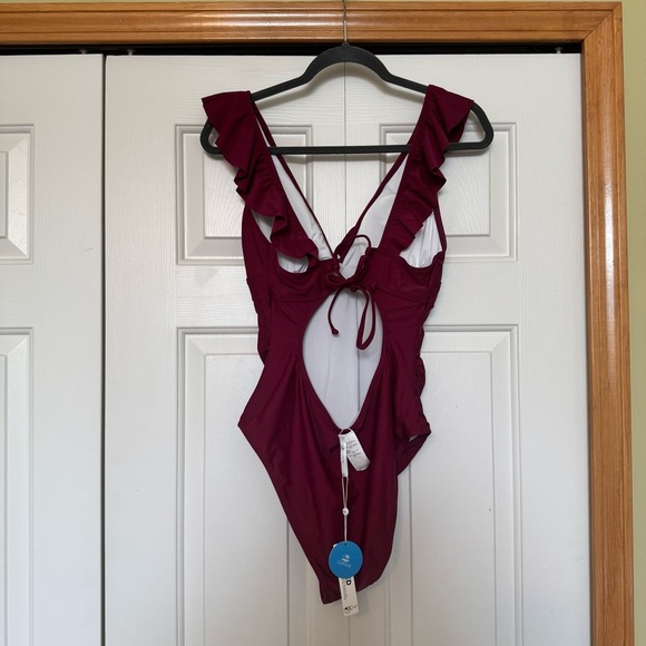 Cupshe Ruffled Swin Suit sz XL - Picture 6 of 11